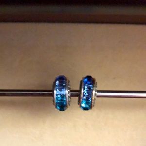 Brighton - two blue bead charms
